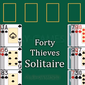 遊ぶ Forty-Thieves Solitaire