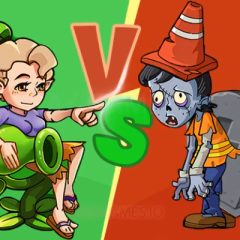 Zombie Defense Plants Battle