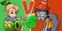खेलें Zombie Defense Plants Battle